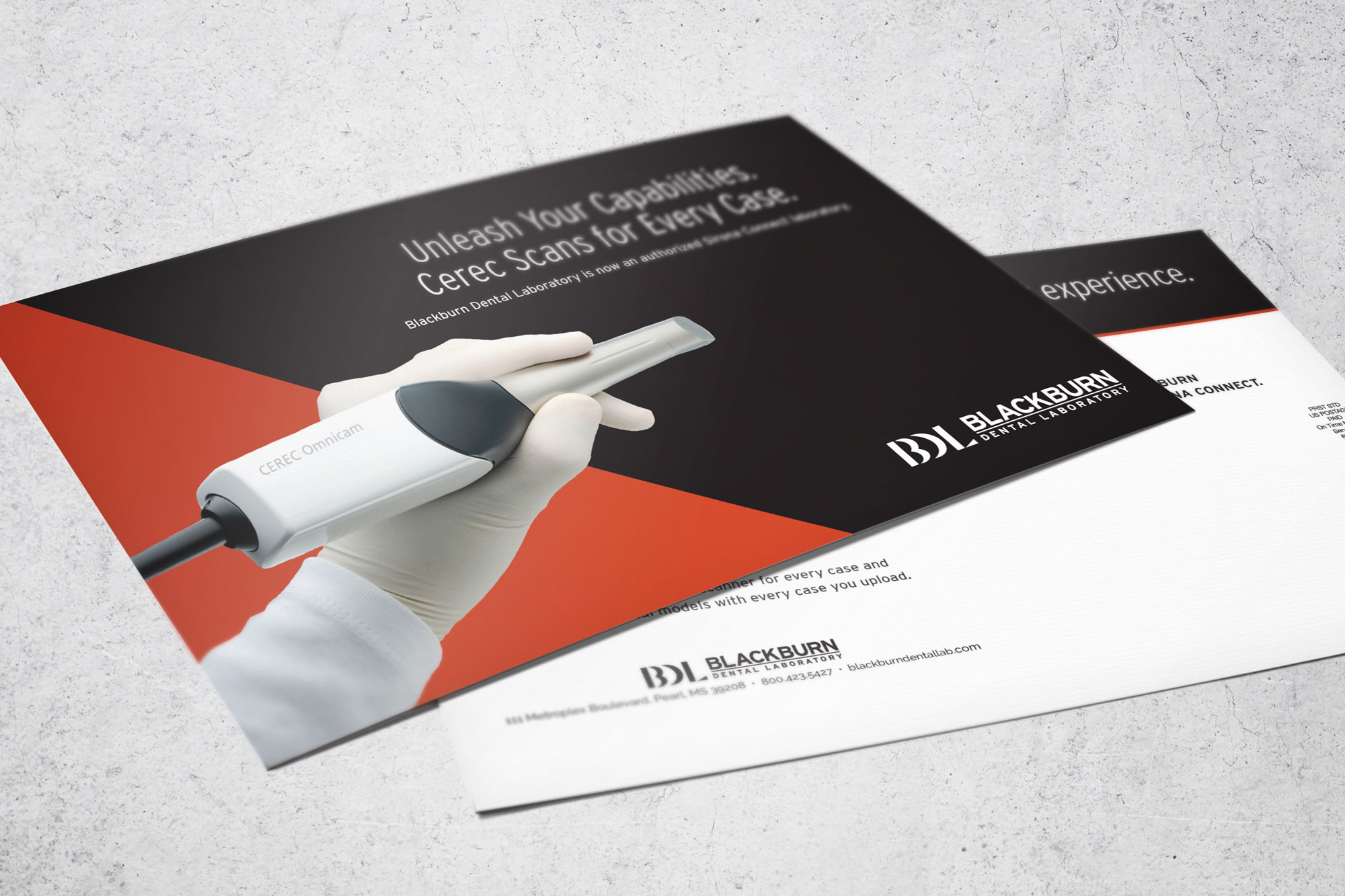 Blackburn Dental Laboratory Direct Mail Postcard