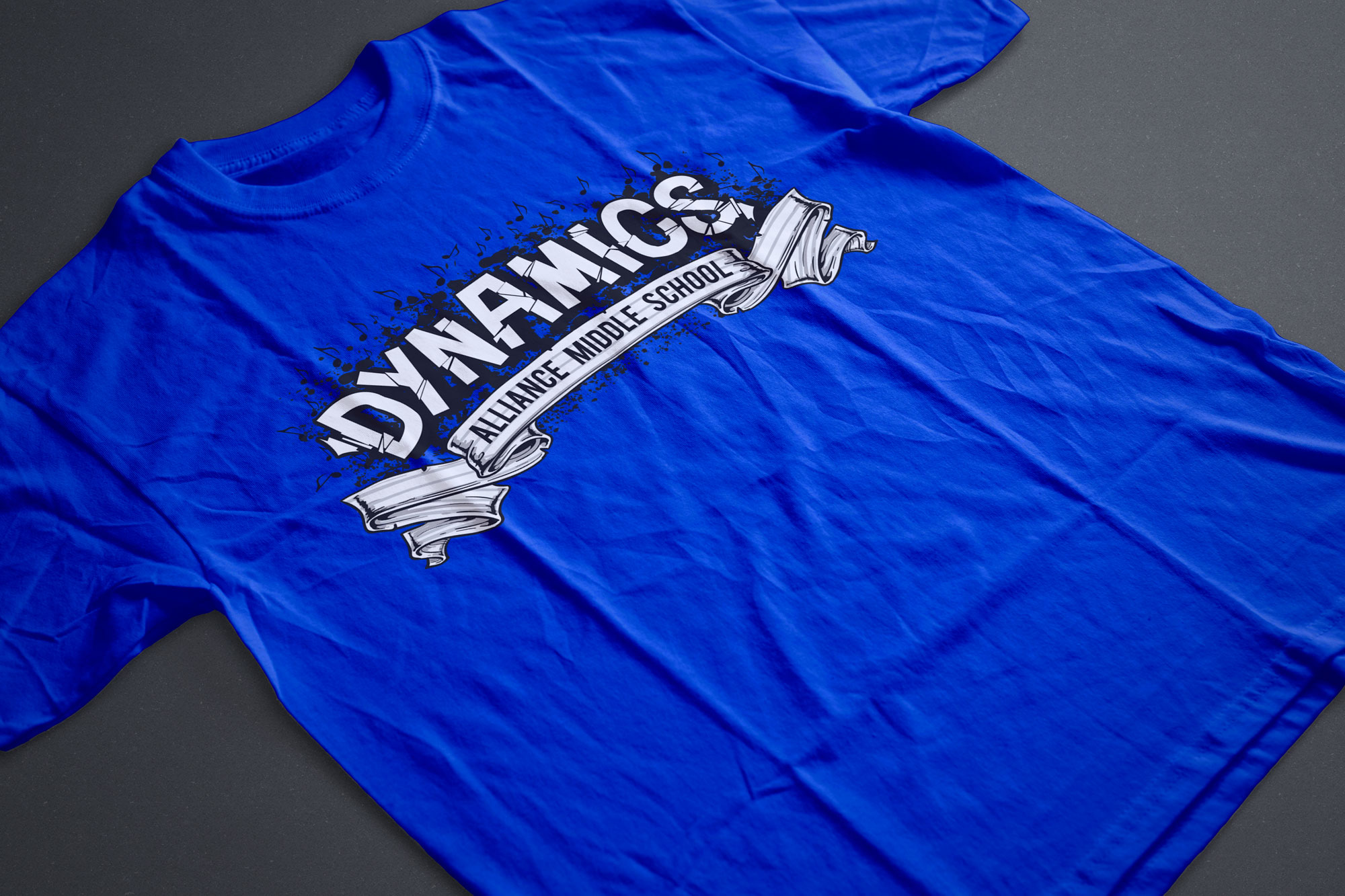 Dynamics Alliance Middle School Blue Shirt Design
