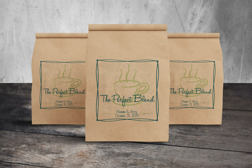 Wedding Coffee Bag Design Wedding Coffee Bag Design