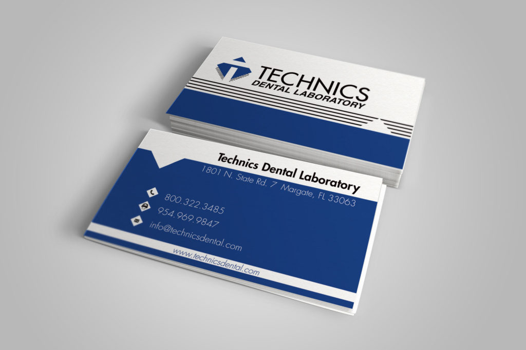 Technics Dental Laboratory Business Cards