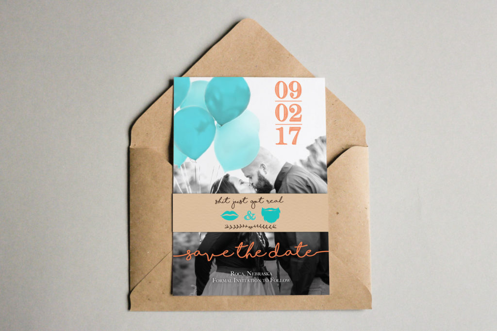 Save the dates with envelope