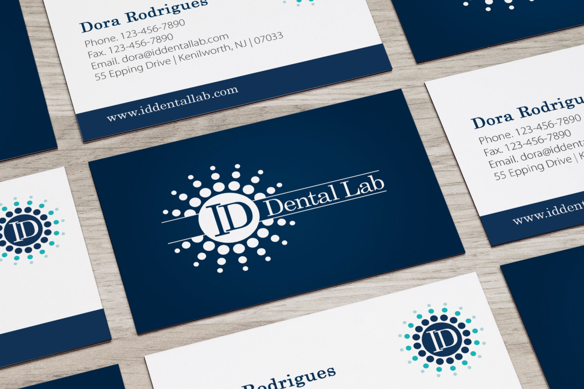 ID Dental Laboratory Business Cards