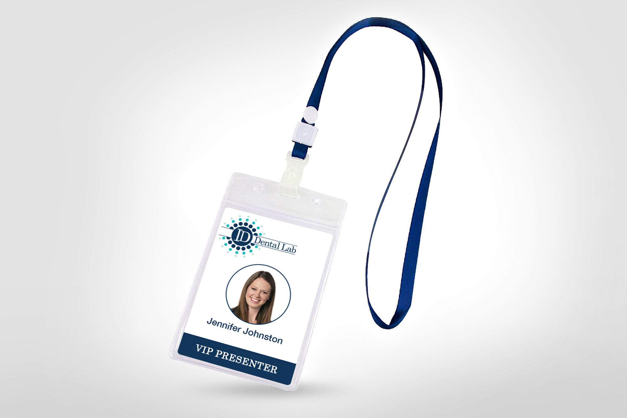 ID Dental Laboratory Name Badge Example