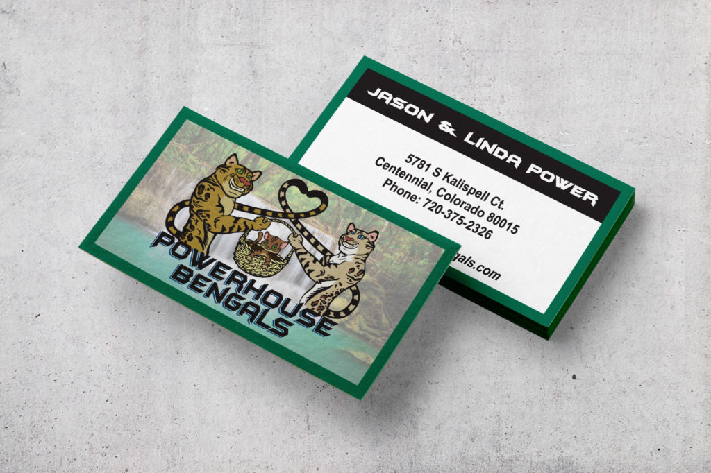 Powerhouse Bengals Illustrated Business Card