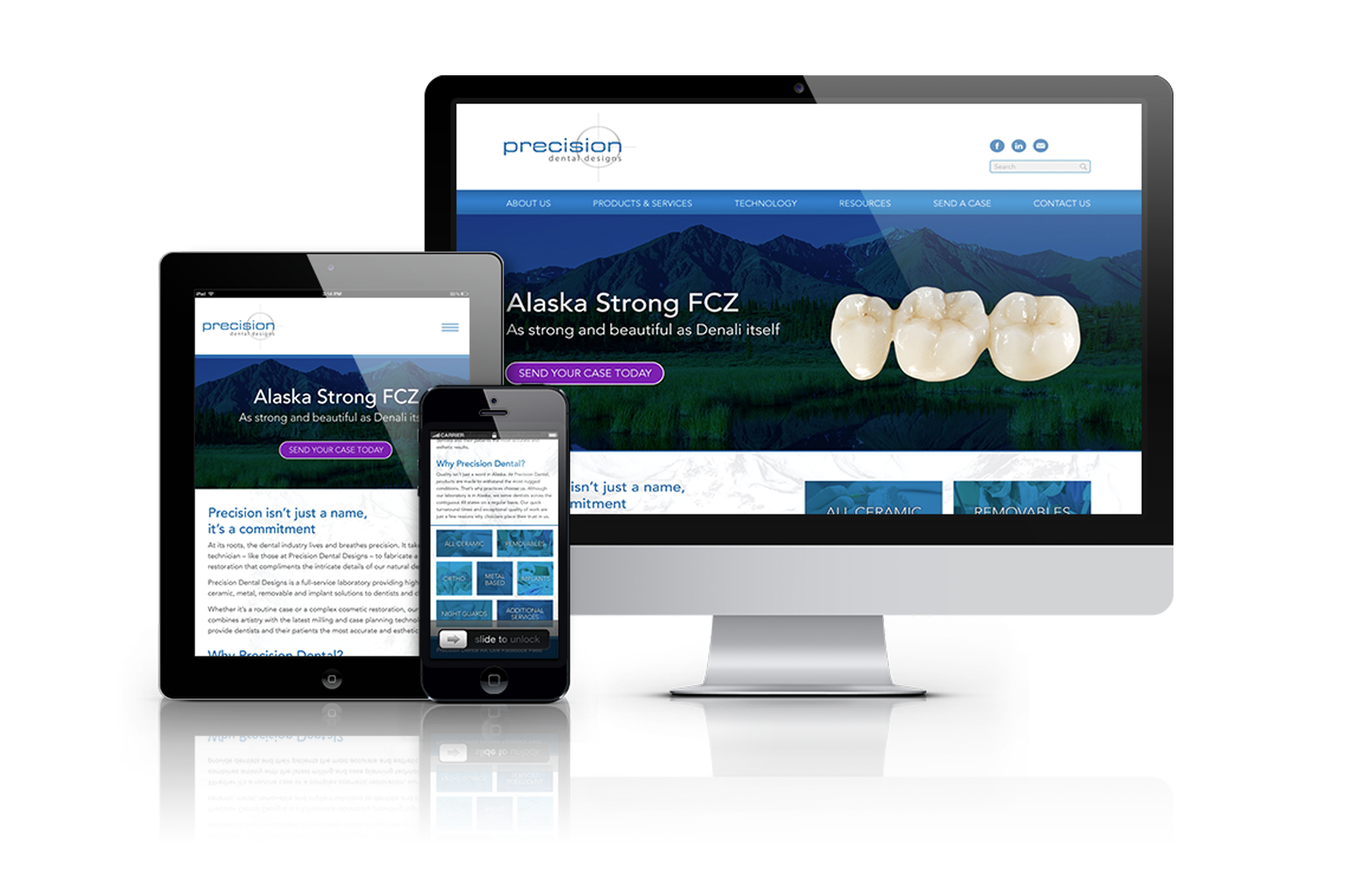 Precision Alaska Dental Laboratory Website
