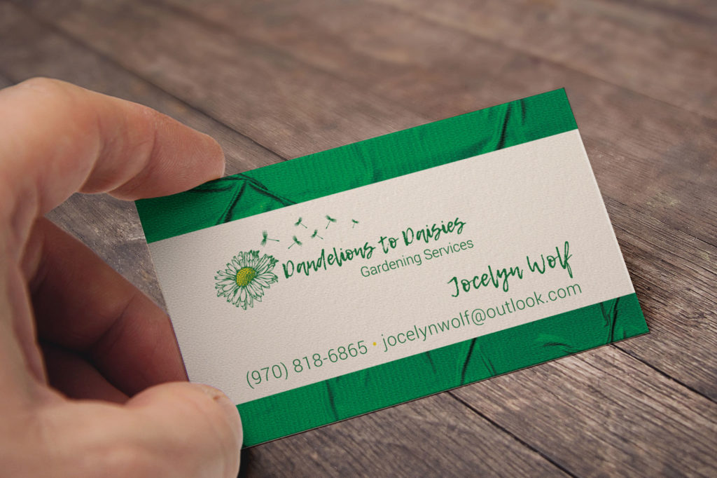 Dandelions to Daisies Business Card Dandelions to Daisies Business Card